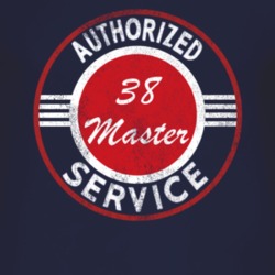 Authorized Service 1938 Chevy Master Distressed Look Dark T Shirt