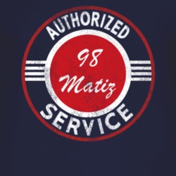 Authorized Service 1998 Pontiac Matiz Distressed Look Dark T Shirt