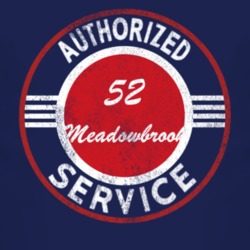 Authorized Service 1952 Dodge Meadowbrook Distressed Look Dark T Shirt
