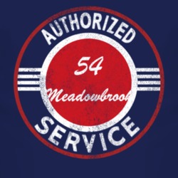 Authorized Service 1954 Dodge Meadowbrook Distressed Look Dark T Shirt