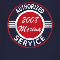 Authorized Service 2008 Chevy Meriva Distressed Look Dark T Shirt