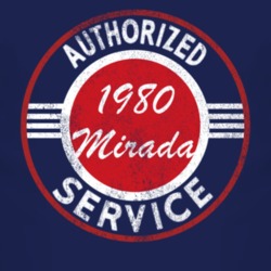 Authorized Service 1980 Dodge Mirada Distressed Look Dark T Shirt