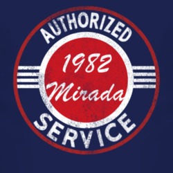 Authorized Service 1982 Dodge Mirada Distressed Look Dark T Shirt