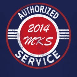 Authorized Service 2014 Lincoln MKS Distressed Look Dark T Shirt