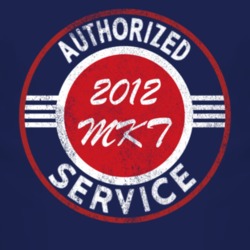 Authorized Service 2012 Lincoln MKT Distressed Look Dark T Shirt