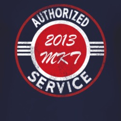 Authorized Service 2013 Lincoln MKT Distressed Look Dark T Shirt