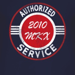 Authorized Service 2010 Lincoln MKX Distressed Look Dark T Shirt
