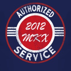 Authorized Service 2012 Lincoln MKX Distressed Look Dark T Shirt