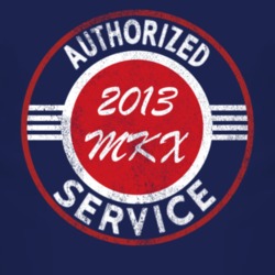 Authorized Service 2013 Lincoln MKX Distressed Look Dark T Shirt