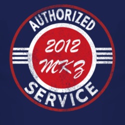 Authorized Service 2012 Lincoln MKZ Distressed Look Dark T Shirt