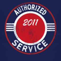 Authorized Service 2011 Mojave Distressed Look Dark T Shirt
