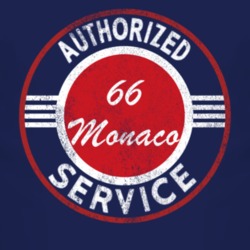 Authorized Service 1966 Dodge Monaco Distressed Look Dark T Shirt