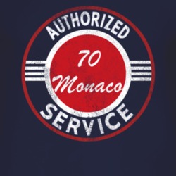 Authorized Service 1970 Dodge Monaco Distressed Look Dark T Shirt