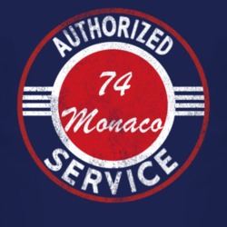 Authorized Service 1974 Dodge Monaco Distressed Look Dark T Shirt