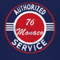 Authorized Service 1976 Dodge Monaco Distressed Look Dark T Shirt