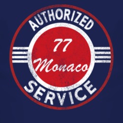 Authorized Service 1977 Dodge Monaco Distressed Look Dark T Shirt