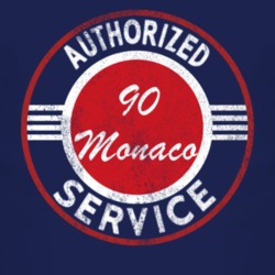 Authorized Service 1990 Dodge Monaco Distressed Look Dark T Shirt