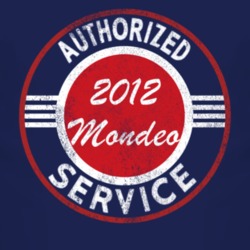 Authorized Service 2012 Mondeo Distressed Look Dark T Shirt
