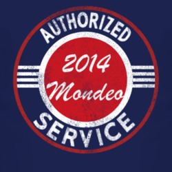 Authorized Service 2014 Mondeo Distressed Look Dark T Shirt