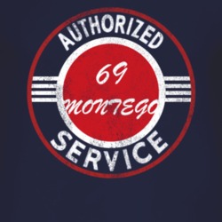 Authorized Service 1969 MERCURY MONTEGO Distressed Look Dark T Shirt