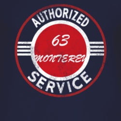 Authorized Service 1963 MERCURY MONTEREY Distressed Look Dark T Shirt