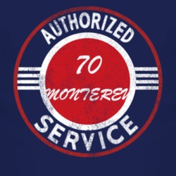 Authorized Service 1970 MERCURY MONTEREY Distressed Look Dark T Shirt