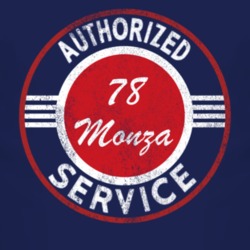Authorized Service 1978 Chevy Monza Distressed Look Dark T Shirt