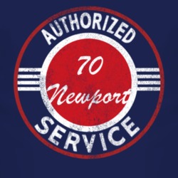Authorized Service 1970 Chrysler Newport Distressed Look Dark T Shirt
