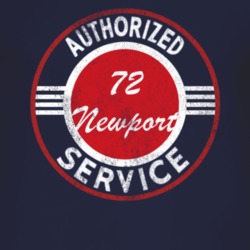 Authorized Service 1972 Chrysler Newport Distressed Look Dark T Shirt