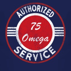 Authorized Service 1975 Oldsmobile Omega Distressed Look Dark T Shirt