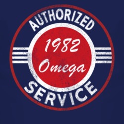 Authorized Service 1982 Oldsmobile Omega Distressed Look Dark T Shirt