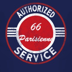 Authorized Service 1966 Pontiac Parisienne Distressed Look Dark T Shir