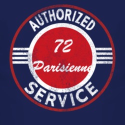 Authorized Service 1972 Pontiac Parisienne Distressed Look Dark T Shir