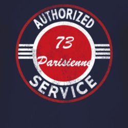 Authorized Service 1973 Pontiac Parisienne Distressed Look Dark T Shir