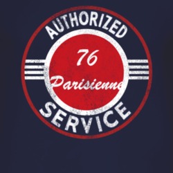 Authorized Service 1976 Pontiac Parisienne Distressed Look Dark T Shir