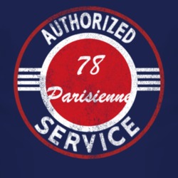 Authorized Service 1978 Pontiac Parisienne Distressed Look Dark T Shir
