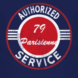 Authorized Service 1979 Pontiac Parisienne Distressed Look Dark T Shir