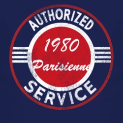 Authorized Service 1980 Pontiac Parisienne Distressed Look Dark T Shir