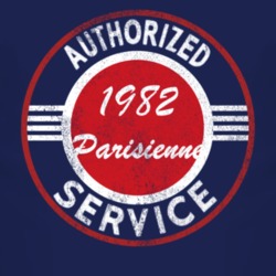 Authorized Service 1982 Pontiac Parisienne Distressed Look Dark T Shir