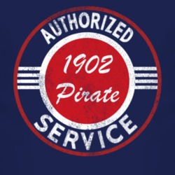 Authorized Service 1902 Oldsmobile Pirate Distressed Look Dark T Shirt