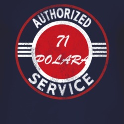 Authorized Service 1971 DODGE POLARA Distressed Look Dark T Shirt