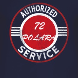 Authorized Service 1972 DODGE POLARA Distressed Look Dark T Shirt