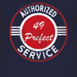 Authorized Service 1949 Prefect Distressed Look Dark T Shirt