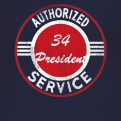 Authorized Service 1934 Studebaker President Distressed Look Dark T Sh