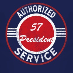 Authorized Service 1957 Studebaker President Distressed Look Dark T Sh