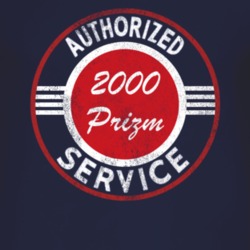 Authorized Service 2000 Chevy Prizm Distressed Look Dark T Shirt
