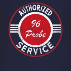 Authorized Service 1996 Probe Distressed Look Dark T Shirt