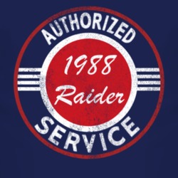 Authorized Service 1988 Dodge Raider Distressed Look Dark T Shirt