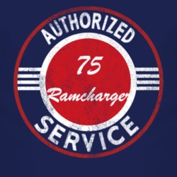 Authorized Service 1975 Dodge Ramcharger Distressed Look Dark T Shirt
