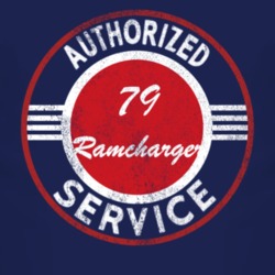 Authorized Service 1979 Dodge Ramcharger Distressed Look Dark T Shirt